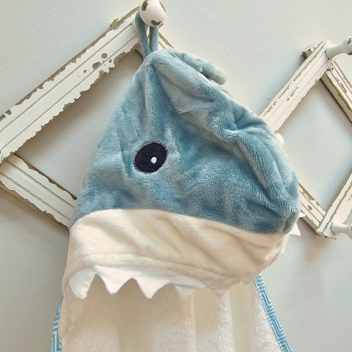 Personalised Baby Shark Hooded Towel