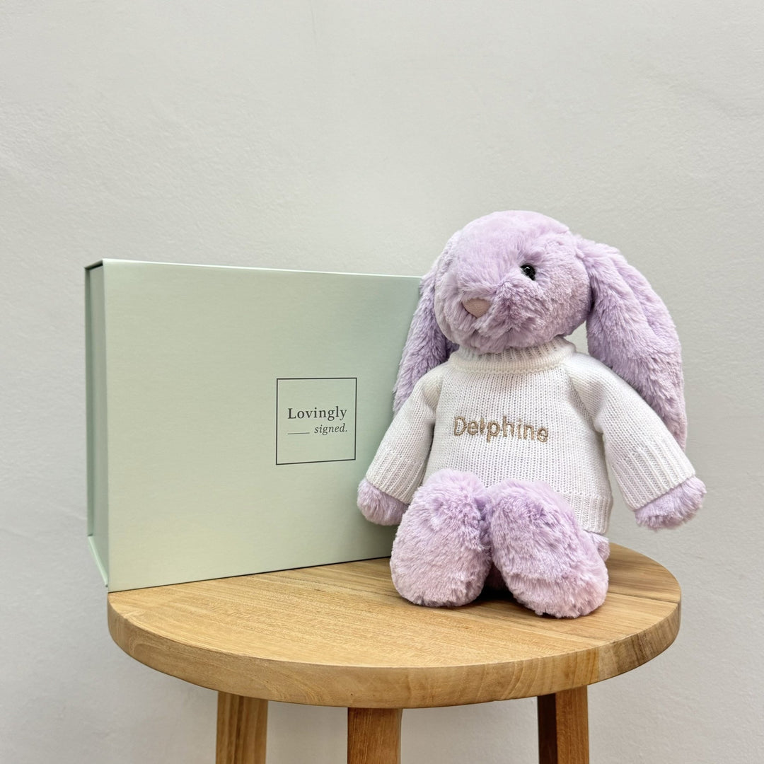 Personalised Jellycat Bunny - Hyacinth