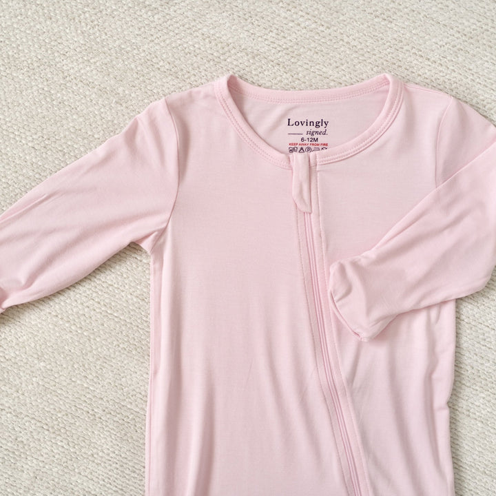 Bamboo Long Sleeve Bodysuit - Pink