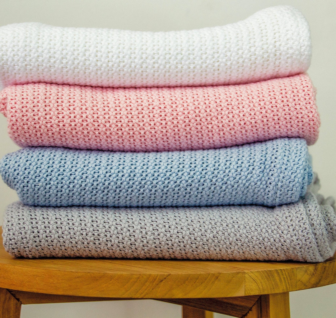 Personalised Organic Cotton Blanket - Pink