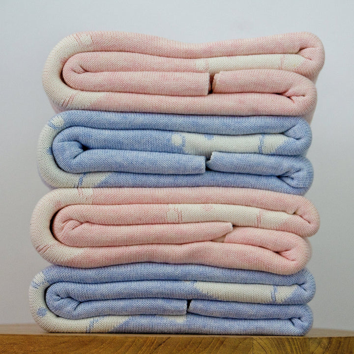 Personalised Bashful Pink Bunny Blanket