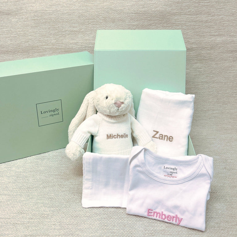 Jellycat bunny gift hamper 