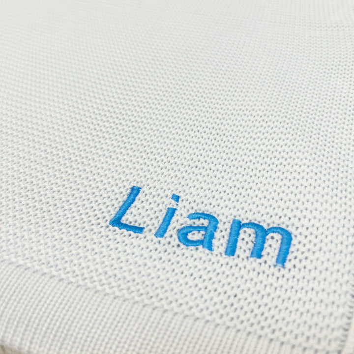 Personalised Bamboo Cellular Blanket - Off-White