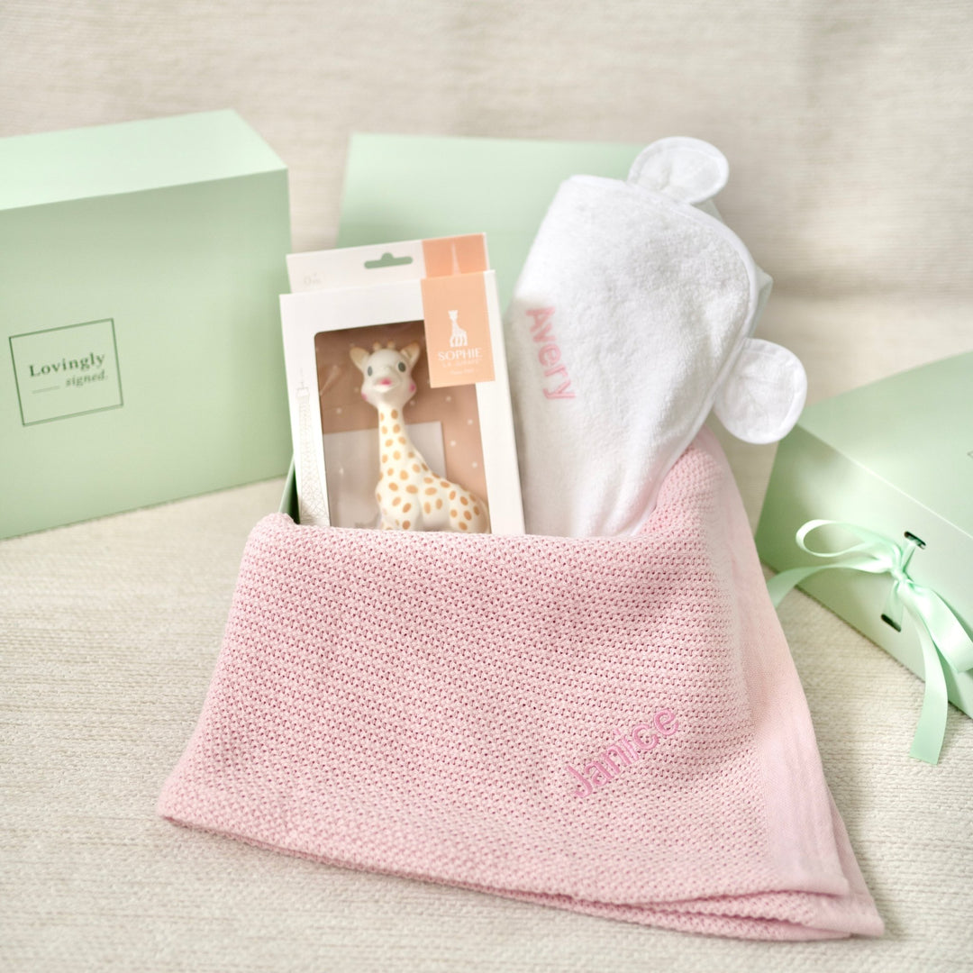 Personalised Sophie Snuggles Gift Set - Pink