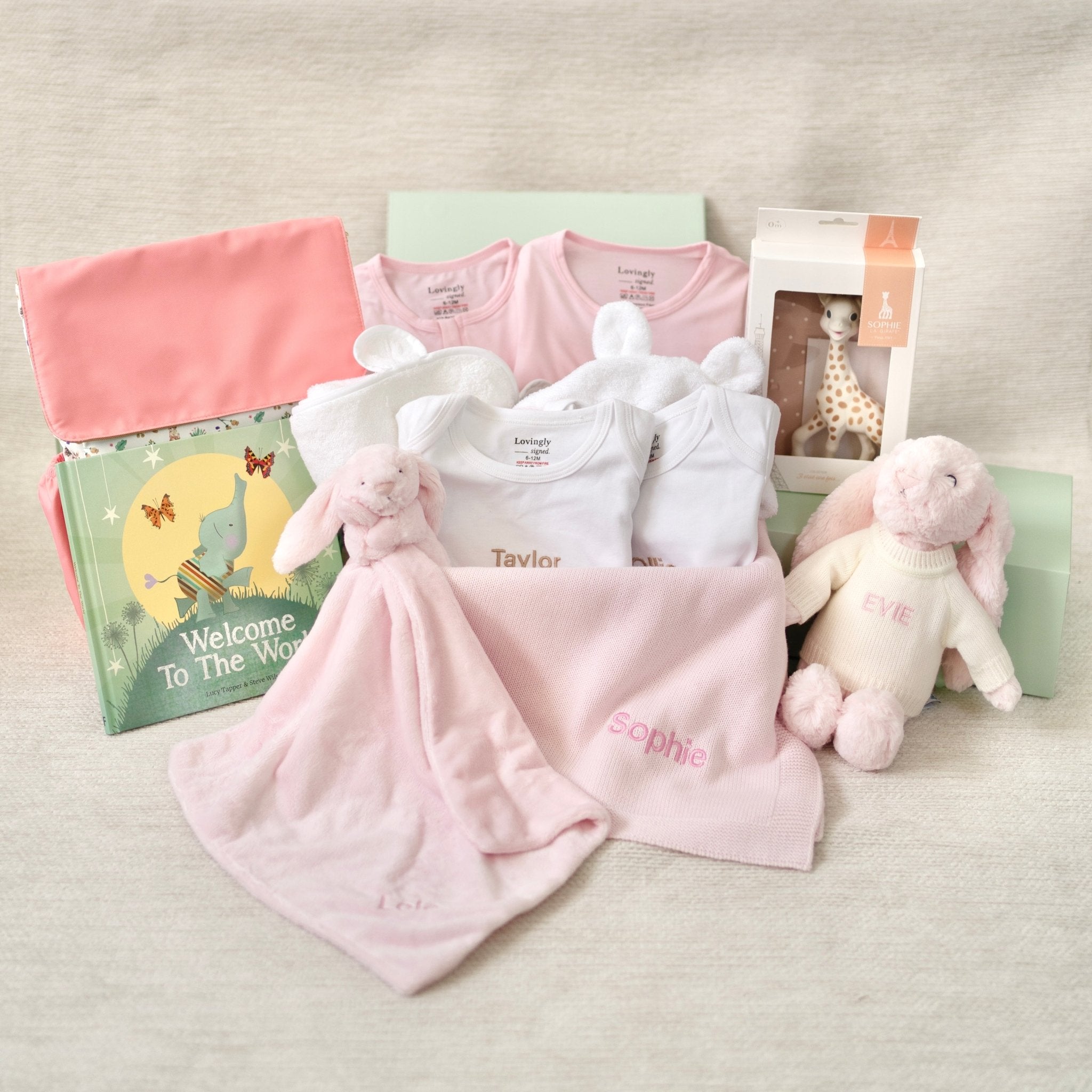 Baby Shower Gifts, Baby Girl Gifts Set Newborn Blanket Elephant Lovey Baby  Security Blanket Wooden Rattle Toy, Funny Bibs Socks & Greeting Card, New  Girls Baby Gift Basket Essentials - Yahoo Shopping