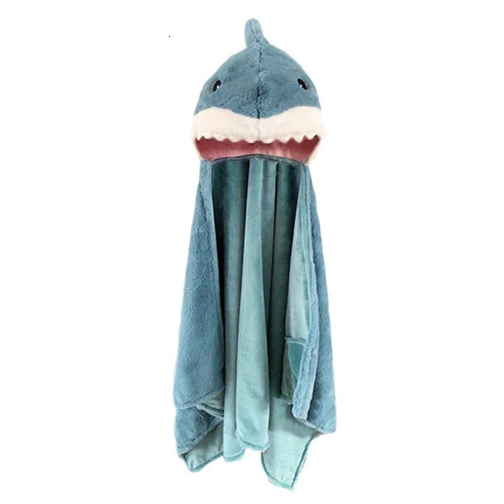 Personalised Shark Hooded Blanket