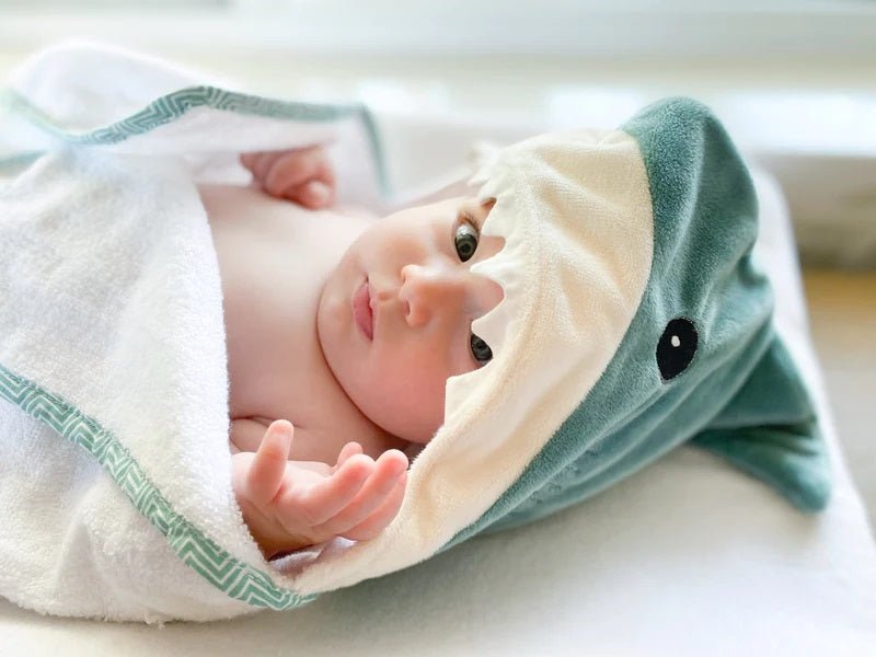 Personalised Baby Shark Hooded Towel