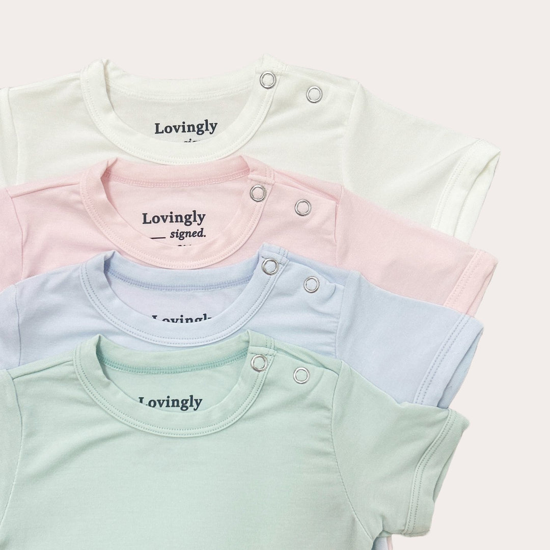 Bamboo Babygrow in 4 colours