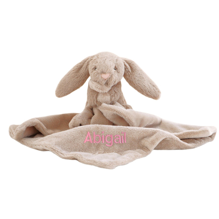 Personalised Bunny Comforter - Beige - LOVINGLY SIGNED (SG)