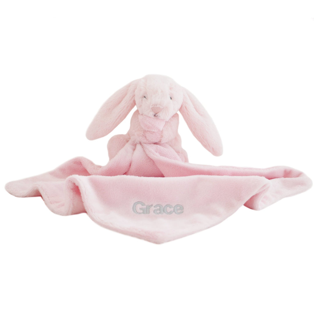 Personalised Bunny Comforter - Pink - LOVINGLY SIGNED (SG)