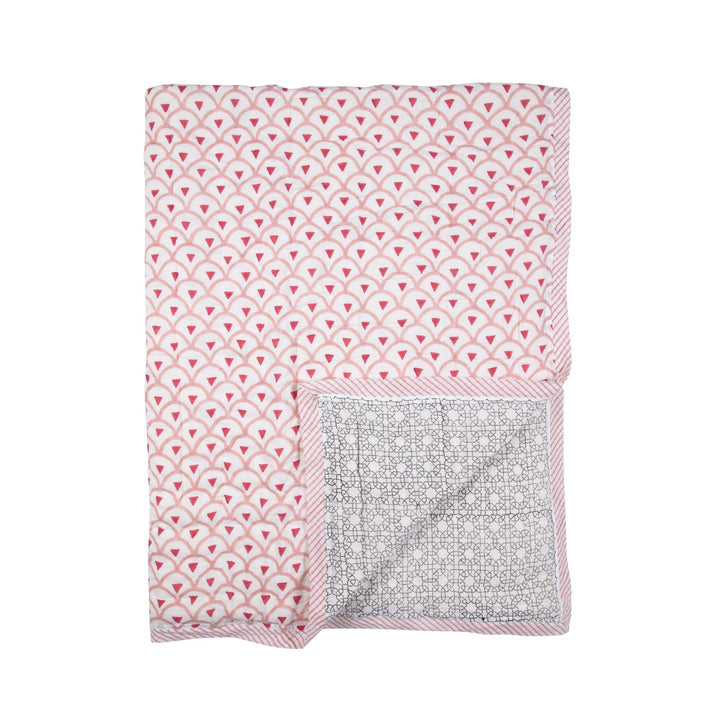 Feroza Personalised Baby Quilt - Kyoto Rose 