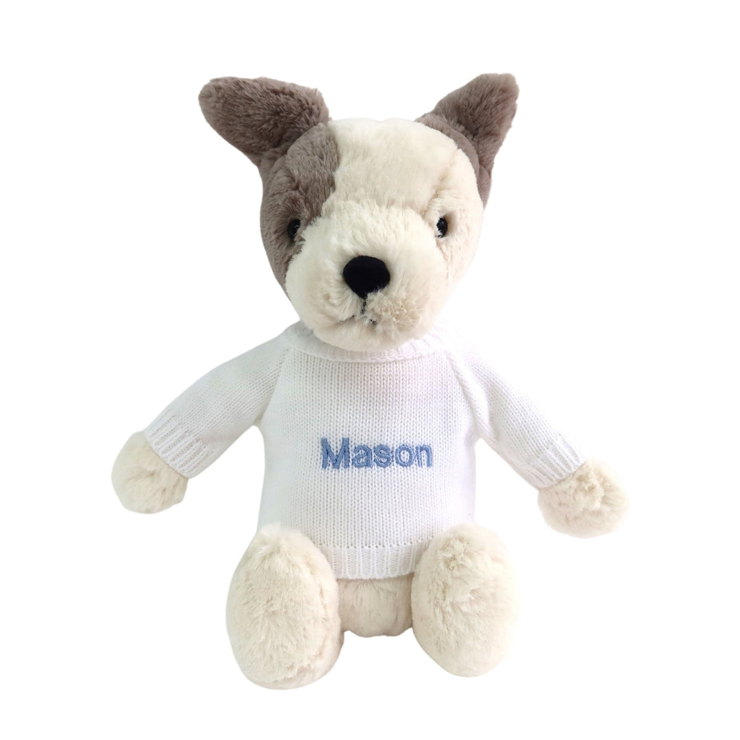 Jellycat Bashful Terrier in Personalised Shirt