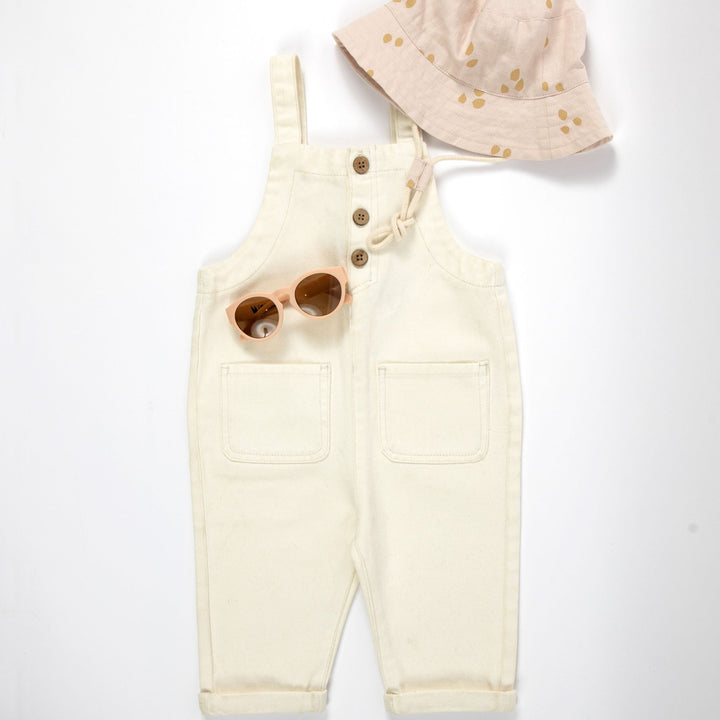 Denim Overall in Cream