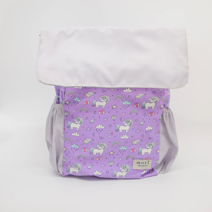 Personalised Mori Official Kids 4-way Backpack in Unicorn Design