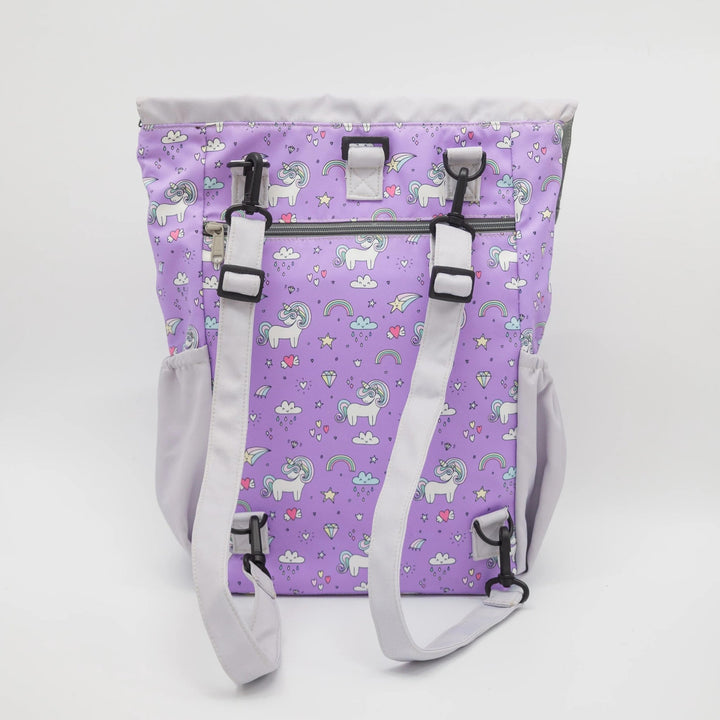 Personalised Mori Official Kids 4-way Backpack in Unicorn Design