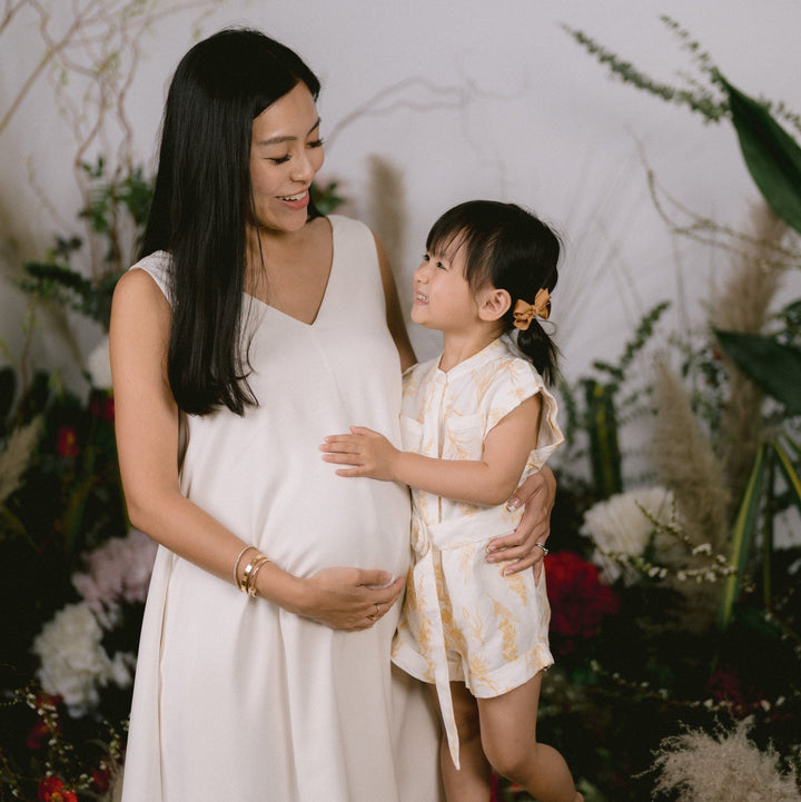 Mother and Daughter with Premium Flower from Petite Fleur