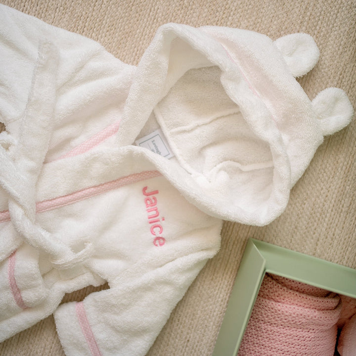 Personalised Pink Gingham Robe 